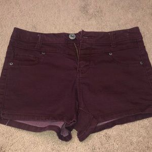 Vanilla star shorts in dark purple